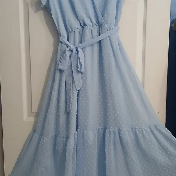 Charming Light Blue Women Dress - Picture 2 of 7